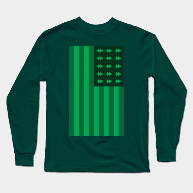 Keep America Green Long Sleeve T-Shirt by PodDesignShop